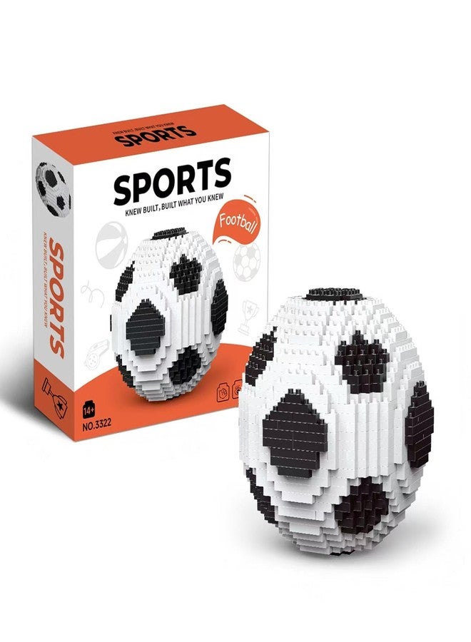 Vziimo Soccer Building Set for Adults, Soccer Gifts for Kids, Balck & White Ball Décor Model Kit, STEM Toys for Sports Game Fans Age 14+ (850 Pieces) - Image 1